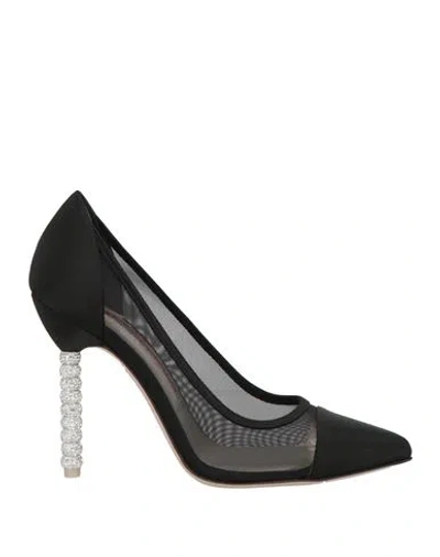 SOPHIA WEBSTER SOPHIA WEBSTER WOMAN PUMPS BLACK SIZE 8 TEXTILE FIBERS