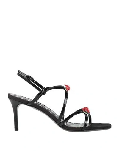 Sophia Webster Woman Sandals Black Size 8 Leather