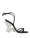 Sophia Webster Woman Sandals Black Size 8 Textile Fibers In Black