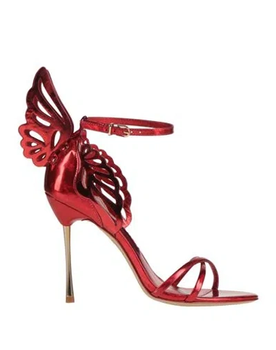 Sophia Webster Woman Sandals Red Size 8 Leather