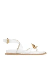 Sophia Webster Mariposa Flat Sandals In White