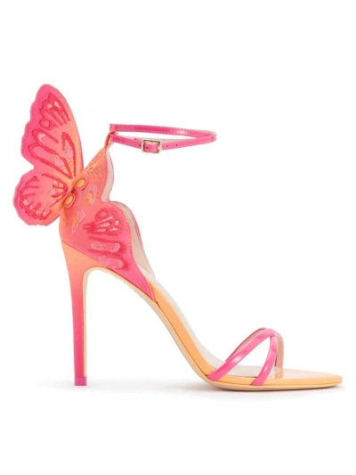 Sophia Webster Women's Chiara Embroidered Butterfly High Heel Sandals In South Sunrise