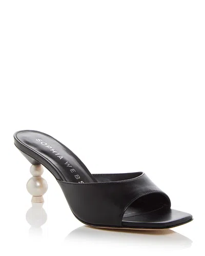 Sophia Webster Women's Perla Slide Sandals In Black Pearl