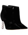 Sophia Webster Women's Suede Coco Crystal Embellished Boot (authentic Pre-  Loved) In Black