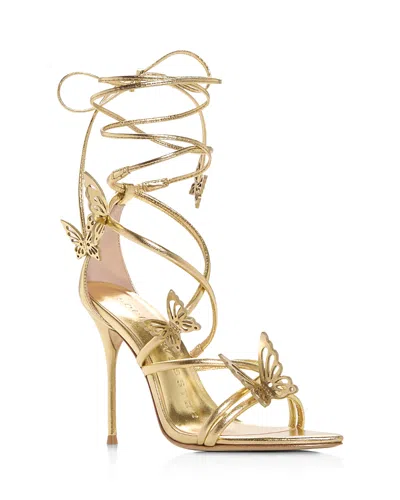 Sophia Webster Women's Vanessa Butterfly Ankle Tie Sandals In Gold