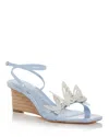 Sophia Webster Women's Vanessa Butterfly Espadrille Wedge Sandals In Frozen Blue