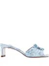 Sophia Webster X Loveshackfancy 50mm Heeled Sandals In Blue