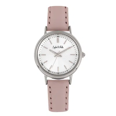 Sophie And Freda Berlin Leather-band Watch In Silver