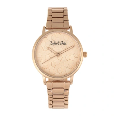 Sophie And Freda Breckenridge Quartz Rose Gold Dial Ladies Watch Sf4703 In Neutral