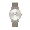 Sophie And Freda Savannah Mesh Bracelet Watch With Swarovski Crystals In Silver