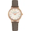 Sophie And Freda Sophie & Freda Berlin Leather-band Watch In Grey