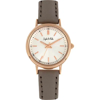 Sophie And Freda Sophie & Freda Berlin Leather-band Watch In Grey