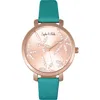 Sophie And Freda Sophie & Freda Key West Leather-band Watch W/swarovski Crystals