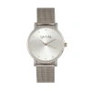 Sophie And Freda Savannah Mesh Bracelet Watch With Swarovski Crystals In Silver