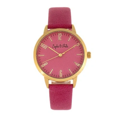 SOPHIE AND FREDA SOPHIE AND FREDA VANCOUVER LEATHER-BAND WATCH