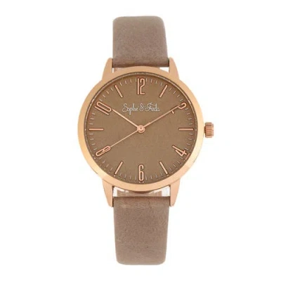 SOPHIE AND FREDA SOPHIE AND FREDA VANCOUVER LEATHER-BAND WATCH