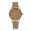 Sophie And Freda Vancouver Quartz Ladies Watch Sf4904 In Brown/pink/rose Gold Tone/gold Tone