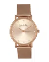 Sophie And Freda Savannah Crystal Rose Gold Dial Ladies Watch Sf4202