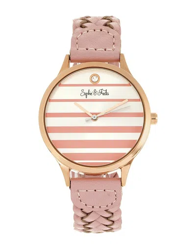 Sophie And Freda Tucson Silver Dial Ladies Watch Sf4506 In Gold / Gold Tone / Pink / Silver