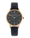 Sophie And Freda Vancouver Leather-band Watch In Blue