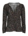 Sophie And Lucie Woman Top Black Size 4 Viscose In Black