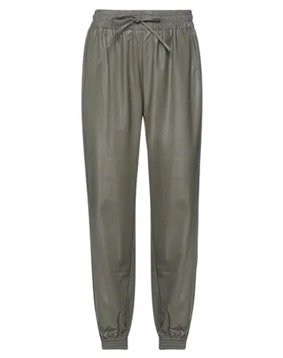 Sophie B. Woman Pants Military Green Size 4 Polyurethane, Viscose