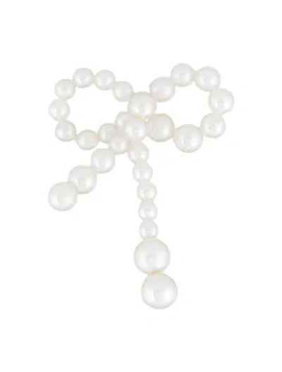 Pre-owned Sophie Bille Brahe 14k Pearl Rosette De Perles Single Earrings In Multi