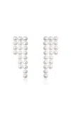 Sophie Bille Brahe 14k Recycled Yellow Gold La Valse Trois Temps Earrings In White