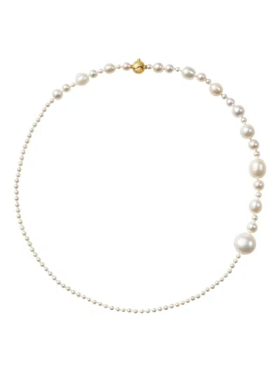 Sophie Bille Brahe 14k Yellow Gold Amis Peggy Freshwater Pearls Necklace In Multi