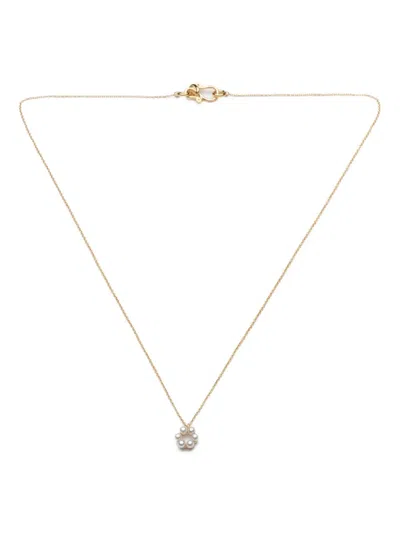 Sophie Bille Brahe 14k Yellow Gold Luna Pearl Necklace