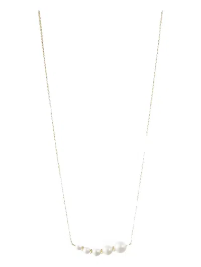 Sophie Bille Brahe 14k Yellow Gold Lune Pearl Necklace