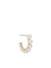 Sophie Bille Brahe 14k Yellow Gold Petit Boucle De Perle Earring In White