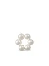 Sophie Bille Brahe 14k Yellow Gold Petite Luna Earring In White