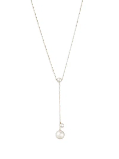 Sophie Bille Brahe 14k Yellow Gold Trois Moon Pearls Necklace