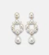 Sophie Bille Brahe 14kt Gold Earrings With Freshwater Pearls