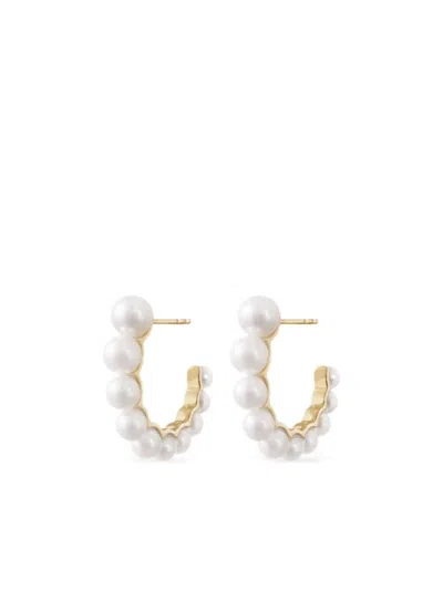 Sophie Bille Brahe 14kt Recycled Yellow Gold Boucle De Perle Pearl Earrings In 金色