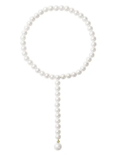 SOPHIE BILLE BRAHE 14KT RECYCLED YELLOW GOLD LA BELLE FRESHWATER PEARL NECKLACE