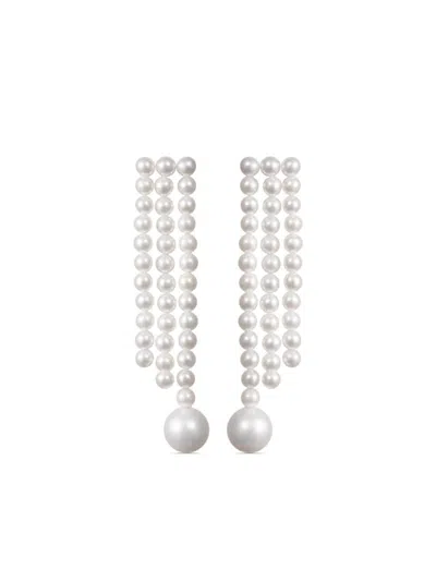 SOPHIE BILLE BRAHE 14KT RECYCLED YELLOW GOLD LA VALSE FRESHWATER PEARL EARRINGS