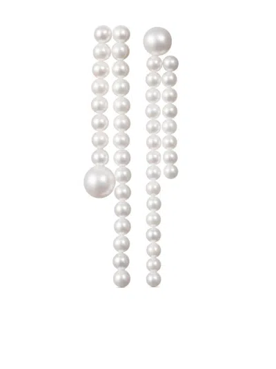 Sophie Bille Brahe 14kt Recycled Yellow Gold La Valse Freshwater Pearl Earrings