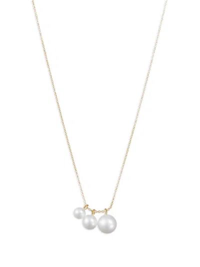 Sophie Bille Brahe 14kt Yellow Gold Stella Pearl Necklace