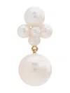 Sophie Bille Brahe 14kt Yellow Gold Thyra Pearl Earring In White