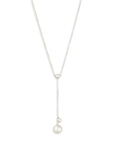 Sophie Bille Brahe 14k Yellow Gold Trois Moon Pearls Necklace