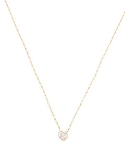 Pre-owned Sophie Bille Brahe 18k Orangerie De Coeur Diamond Pendant Necklace, 17" In Multi