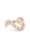 Sophie Bille Brahe 18kt Recycled Yellow Gold Gaia Diamond Band Ring In Gold