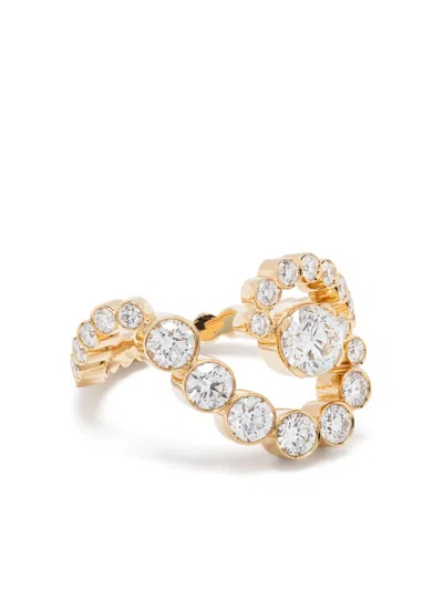 Sophie Bille Brahe 18kt Recycled Yellow Gold Gaia Diamond Band Ring