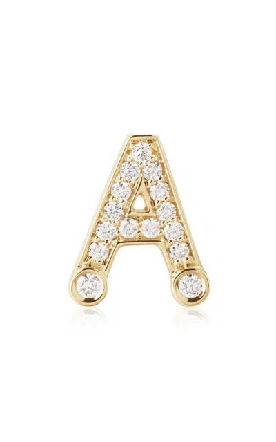 Sophie Bille Brahe 18k Recycled Yellow Gold Petite Initial Single Earring