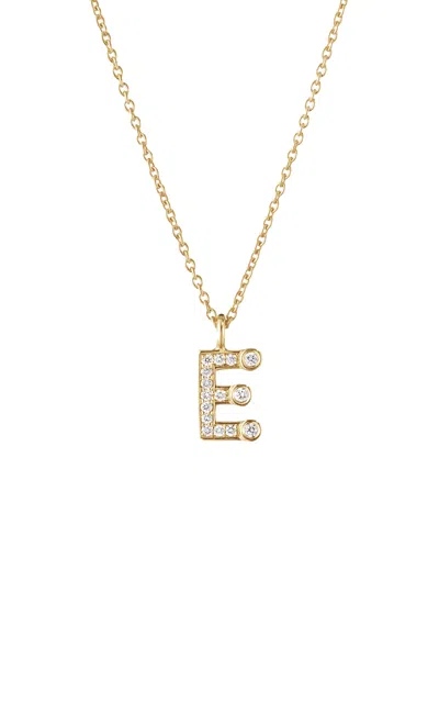 Sophie Bille Brahe 18k Recycled Yellow Gold Simple Initial Necklace