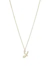 Sophie Bille Brahe 18k Recycled Yellow Gold Soprano Y Diamond Necklace In Gold