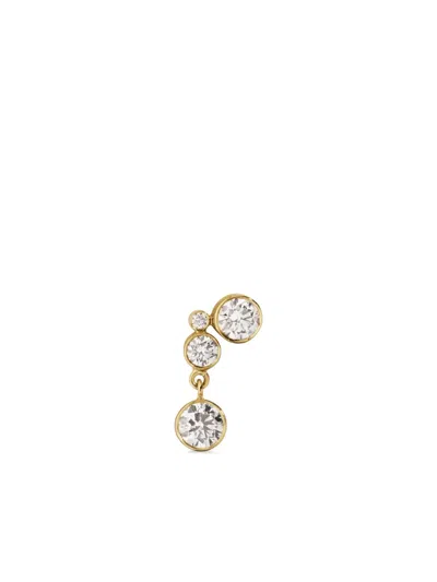Sophie Bille Brahe 18k Recycled Yellow Stella Diamant Diamond Earring In Gold