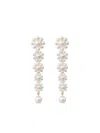Sophie Bille Brahe 18k Yellow Gold Marguerite Fleur Freshwater Pearl Earrings In White